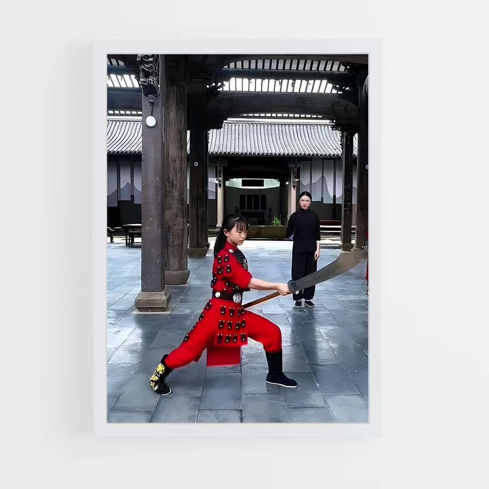Poster Danse de la Guerre – affiche Kung Fu (vue 3)